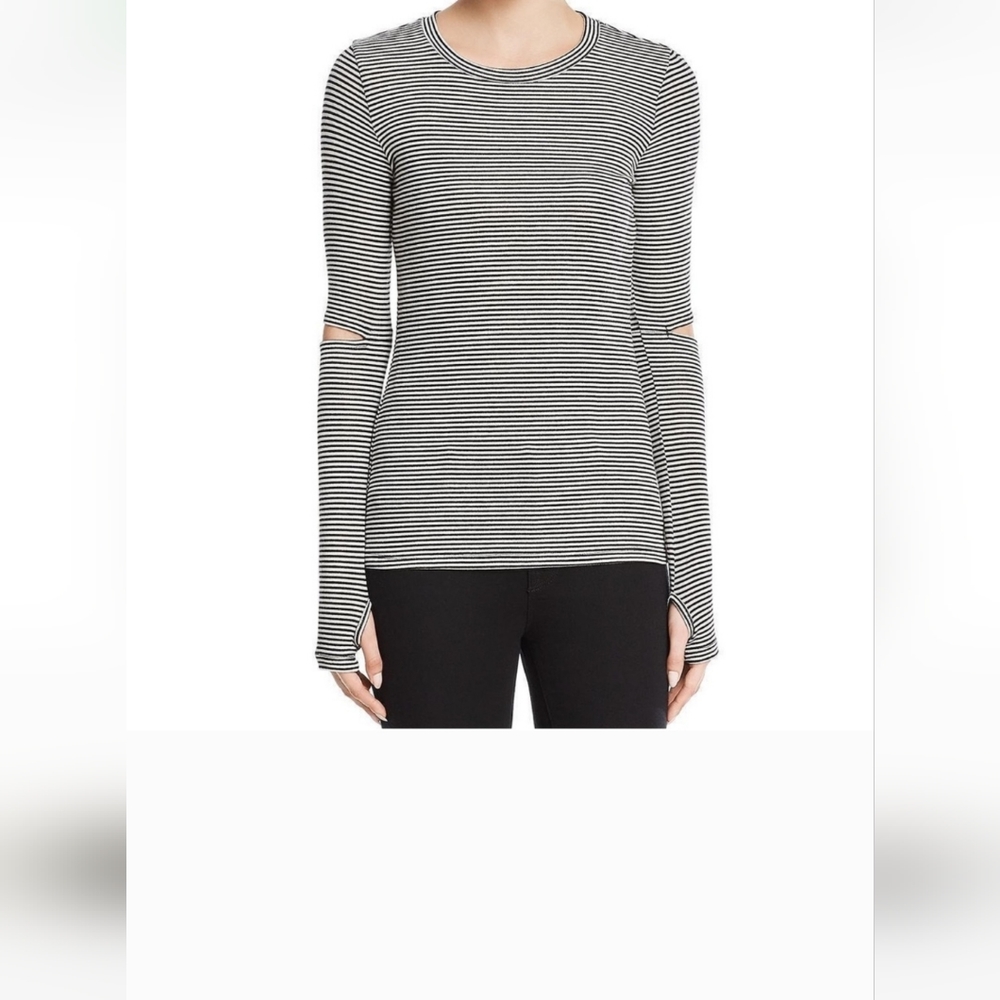 Philanthropy xs long sleeve cut out shirt